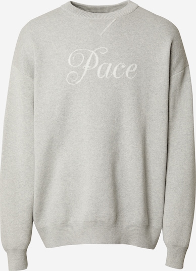 Pacemaker Sweater 'Younes' in Grey / White, Item view
