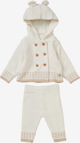 Rock a Bye Baby Boutique Set 'Bär' in Weiß: Vorderseite