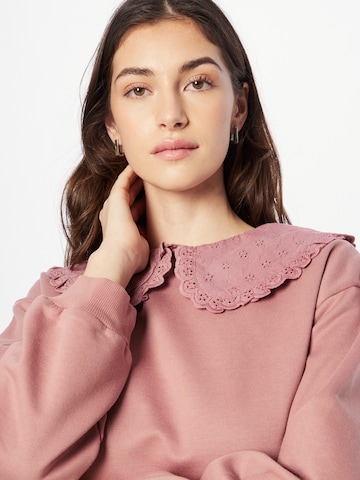 Dorothy Perkins Mikina 'Broderie' – pink