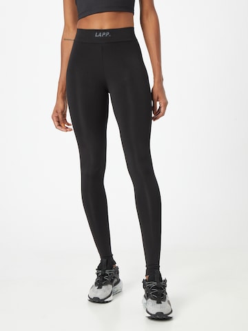 Lapp the Brand Skinny Fit Спортен панталон в черно: отпред
