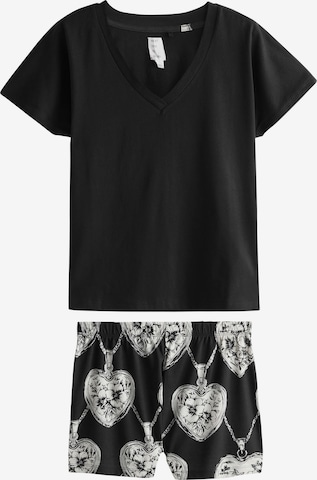 juoda Next Pižama su šortais: priekis