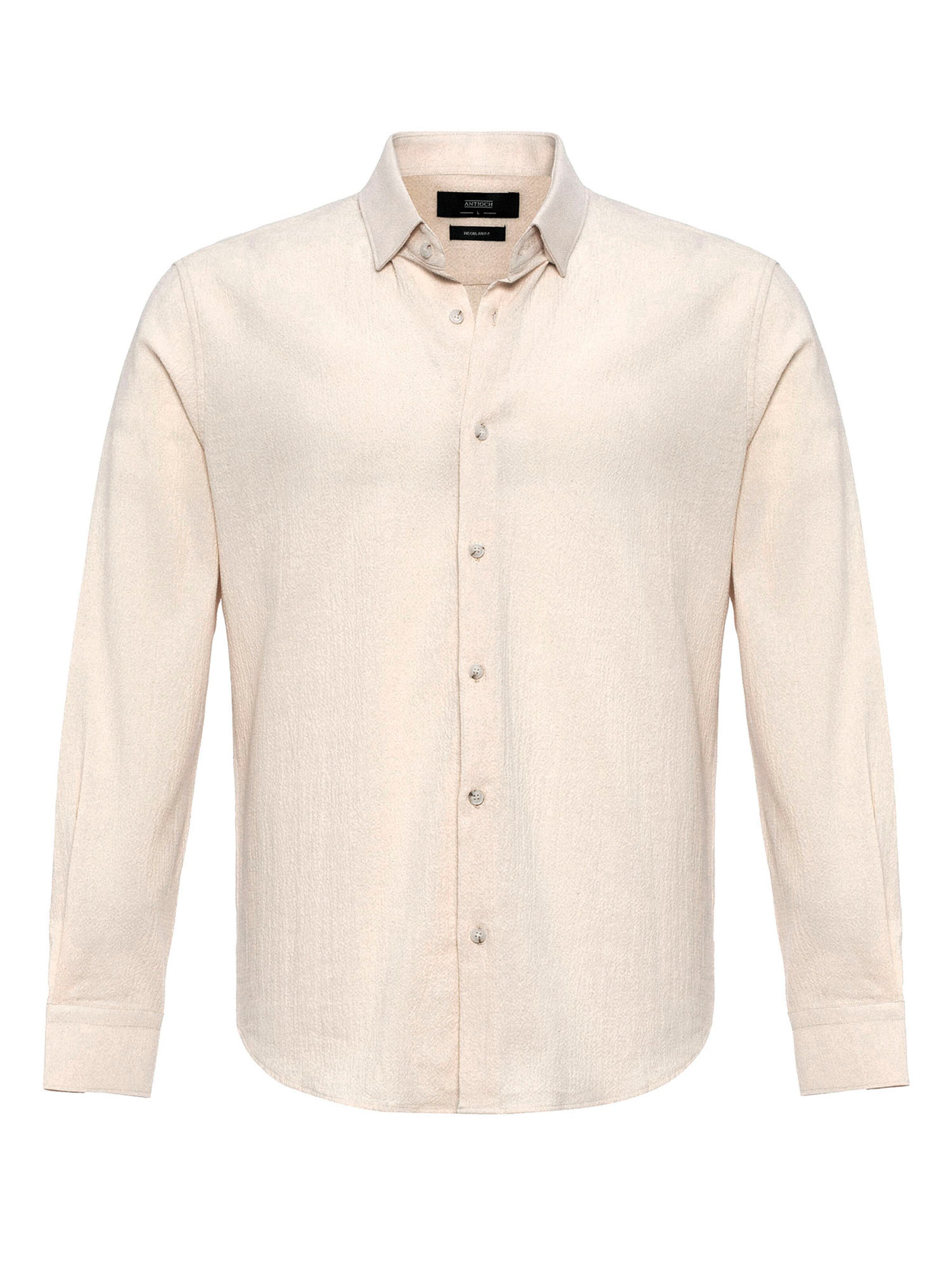 Antioch Regular fit Button Up Shirt in Beige: front