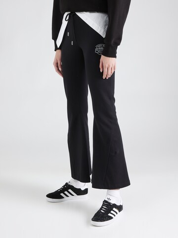 True Religion Flared Hose in Schwarz: Vorderseite