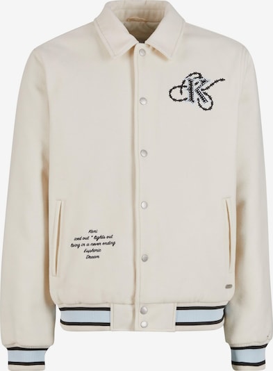 Demisezoninė striukė iš Karl Kani, spalva – šviesiai mėlyna / juoda / balta, Prekių apžvalga