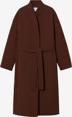 MANGO Winter Coat 'Verdure' in Brown: front