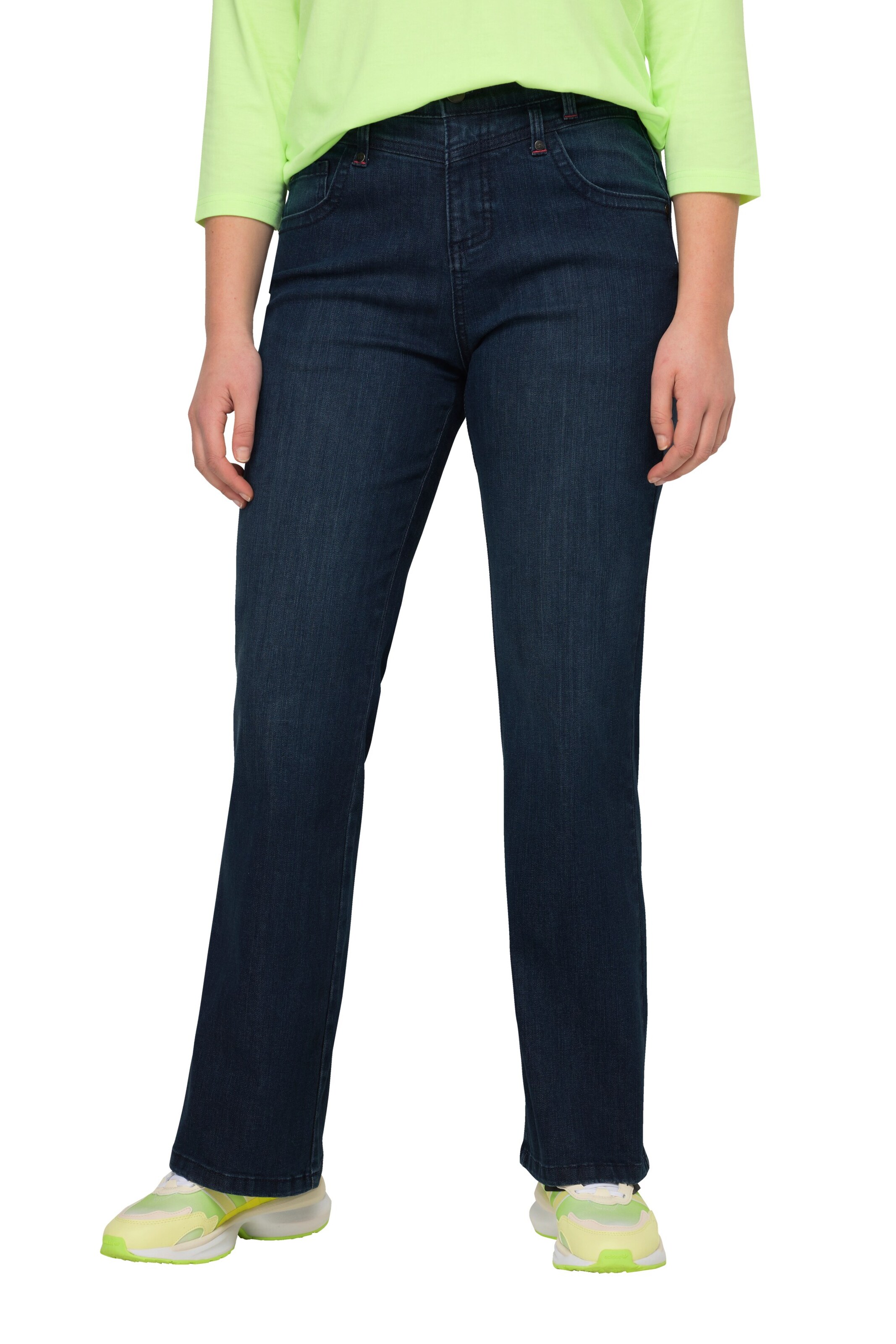 LAURASØN Flared Jeans in Blue: front