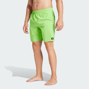 ADIDAS SPORTSWEAR Athletic Swim Trunks 'Solid CLX Classic' in Green: front