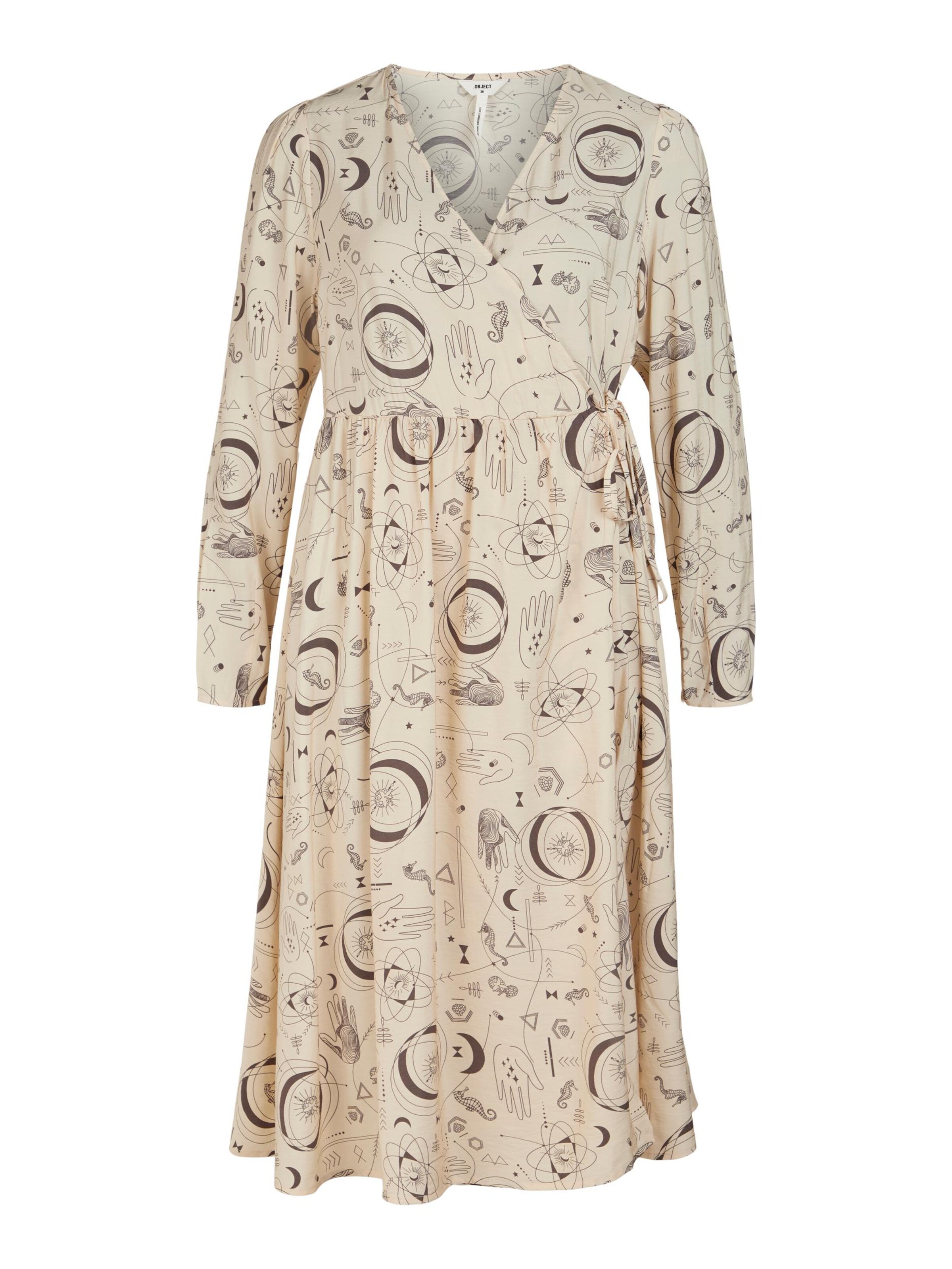 Abito 'Gaddi' di OBJECT in beige: frontale