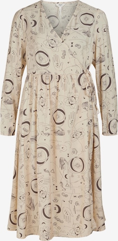 smėlio OBJECT Suknelė 'Gaddi': priekis