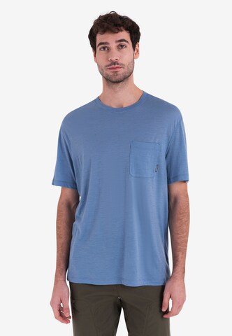 ICEBREAKER - Camisa funcionais 'ech Lite III' em azul: frente