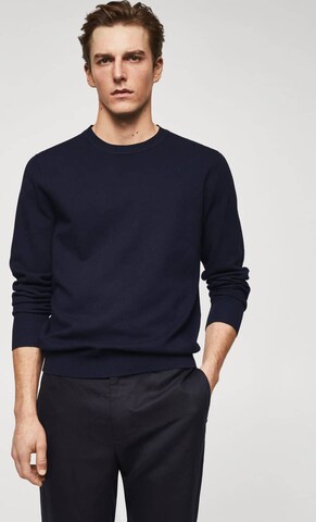 MANGO MAN Pullover 'AVENA' in Blau