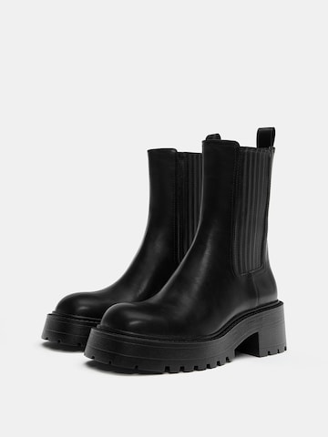 Pull&Bear Chelsea csizmák - fekete