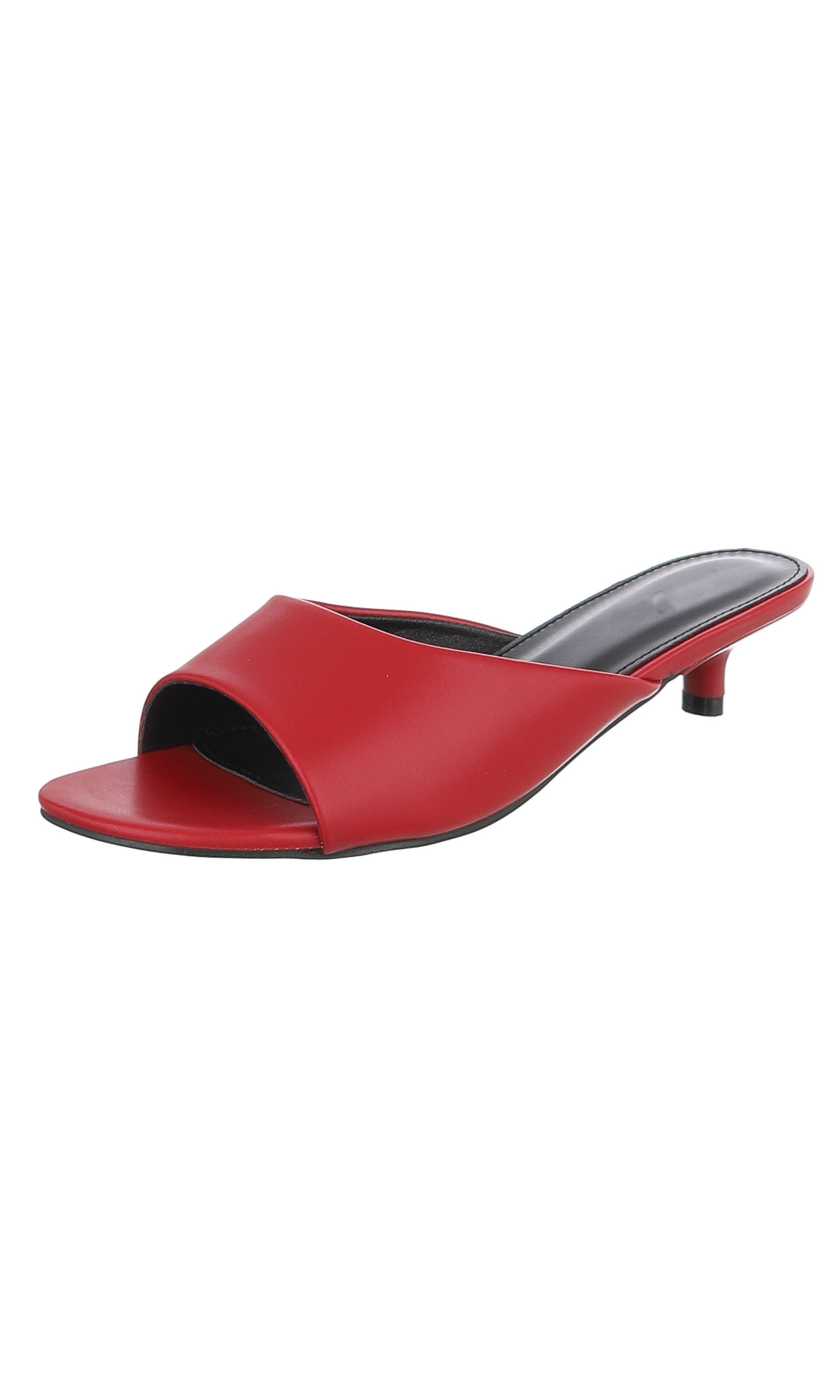 Ital-Design Mules in Red: front