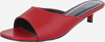 Ital-Design Mules in Red: front