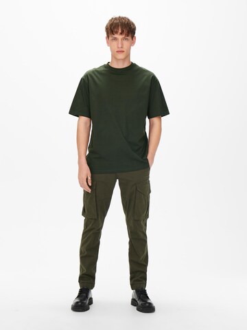 Only & Sons T-shirt 'Fred' i grön