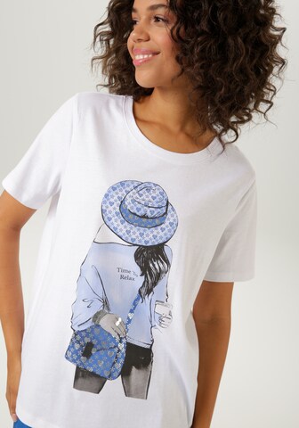 Aniston CASUAL T-Shirt in Weiß