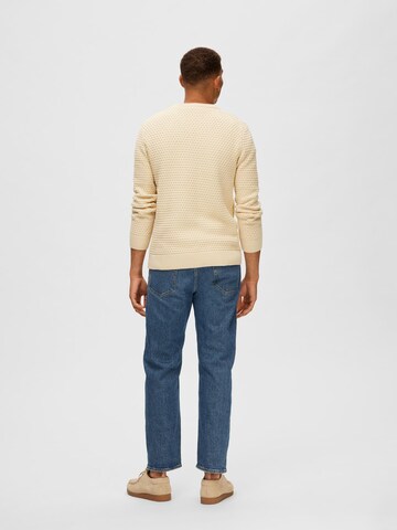 SELECTED HOMME Pullover 'Remy' in Beige