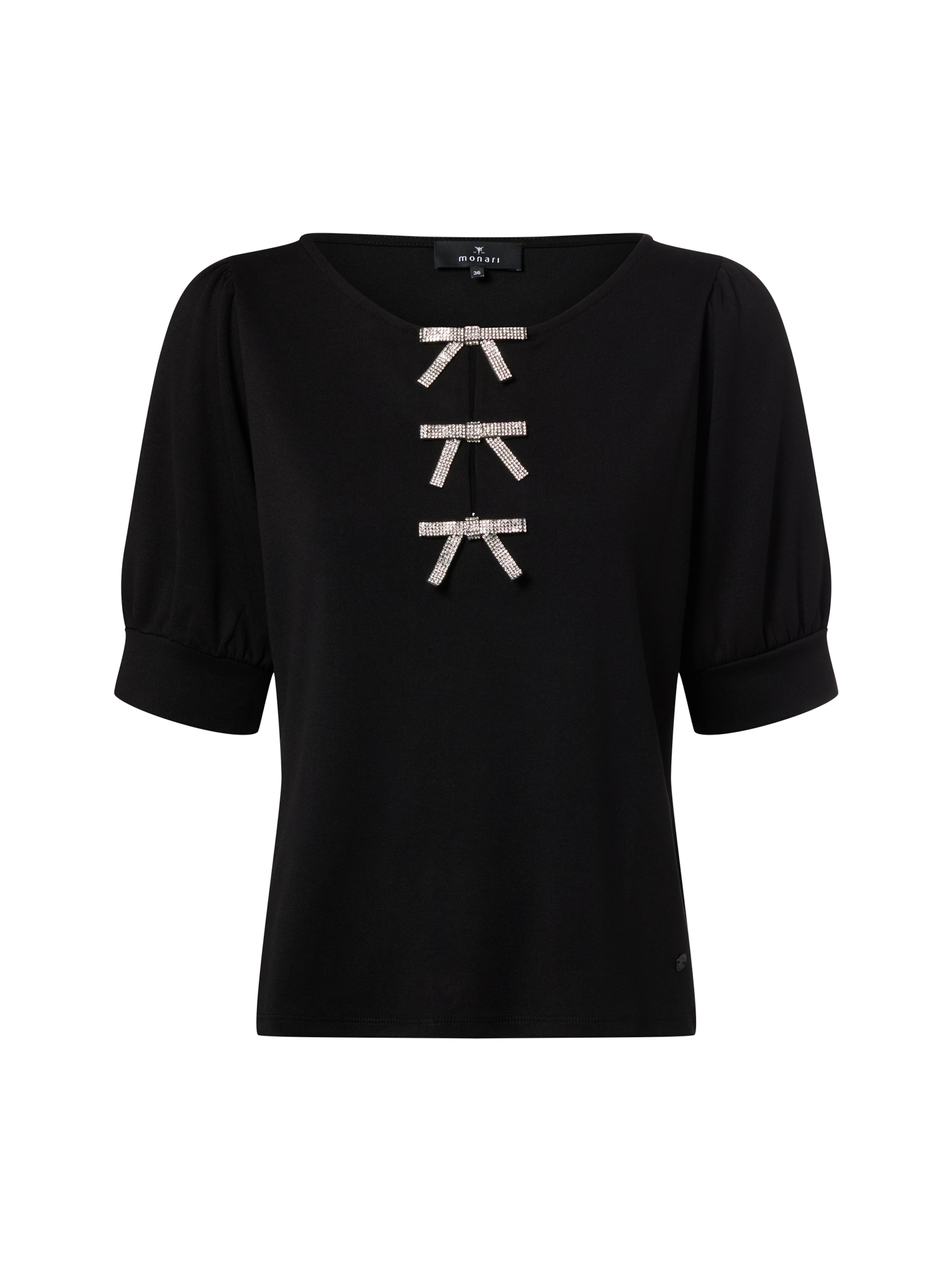 T-shirt monari en noir : devant