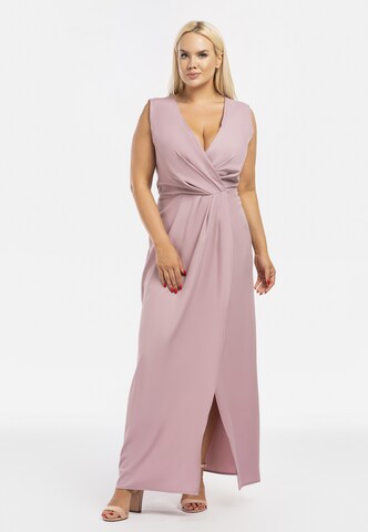 Robe ' ELEONORA ' Karko en rose : devant