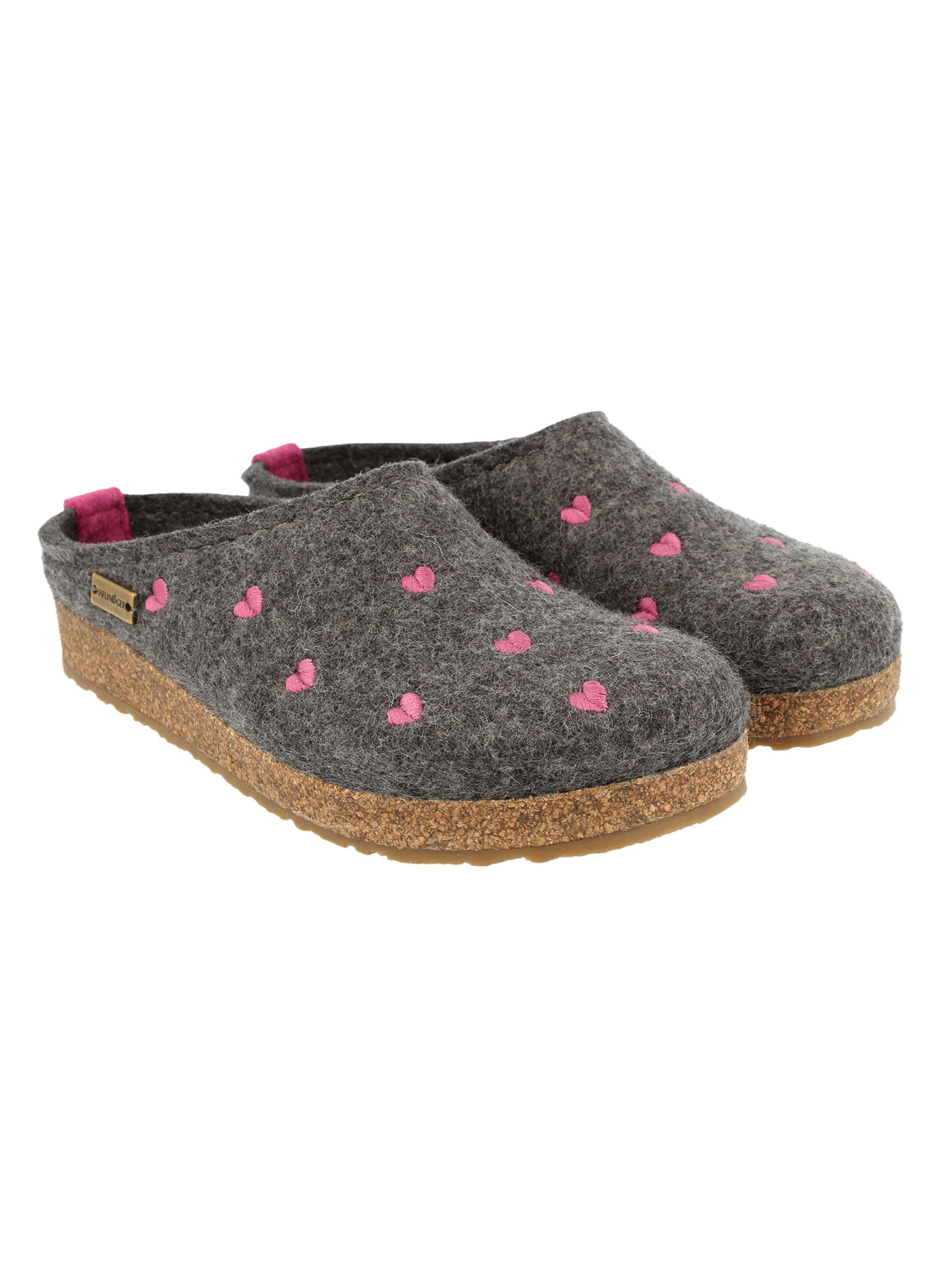 Sabots 'Grizzly Cuoricini' HAFLINGER en gris