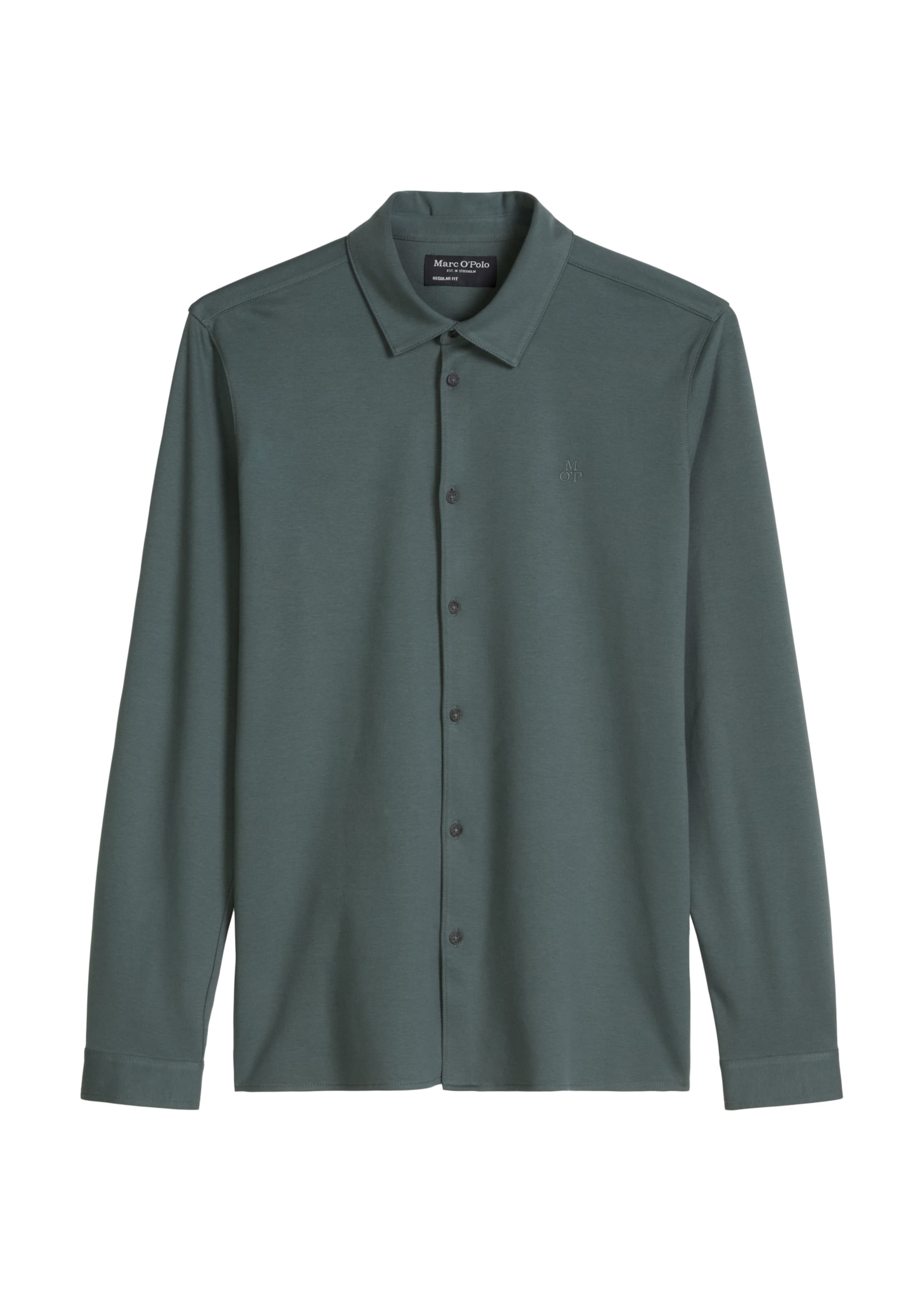 Marc O'Polo Regular fit Button Up Shirt in Grey: front