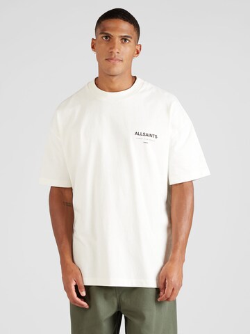 T-Shirt 'Underground' AllSaints en blanc : devant