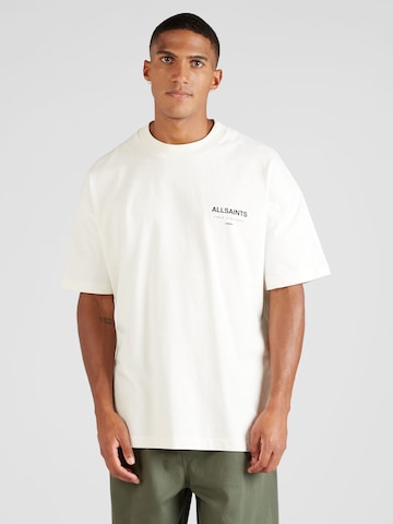 AllSaints Μπλουζάκι 'Underground' σε λευκό: μπροστά