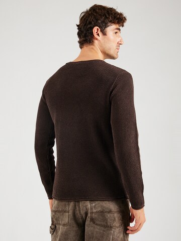 INDICODE JEANS Sweter 'Hoffvin' w kolorze brązowy