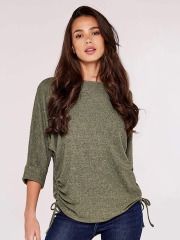 Apricot Sweater in Green: front