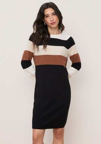 Tamaris Knitted dress in Black: front
