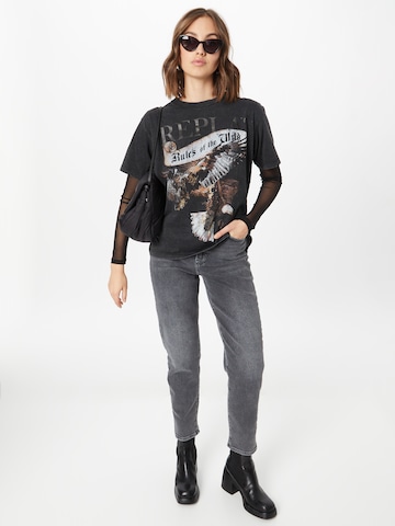 Gina Tricot Loosefit Jeans in Grijs