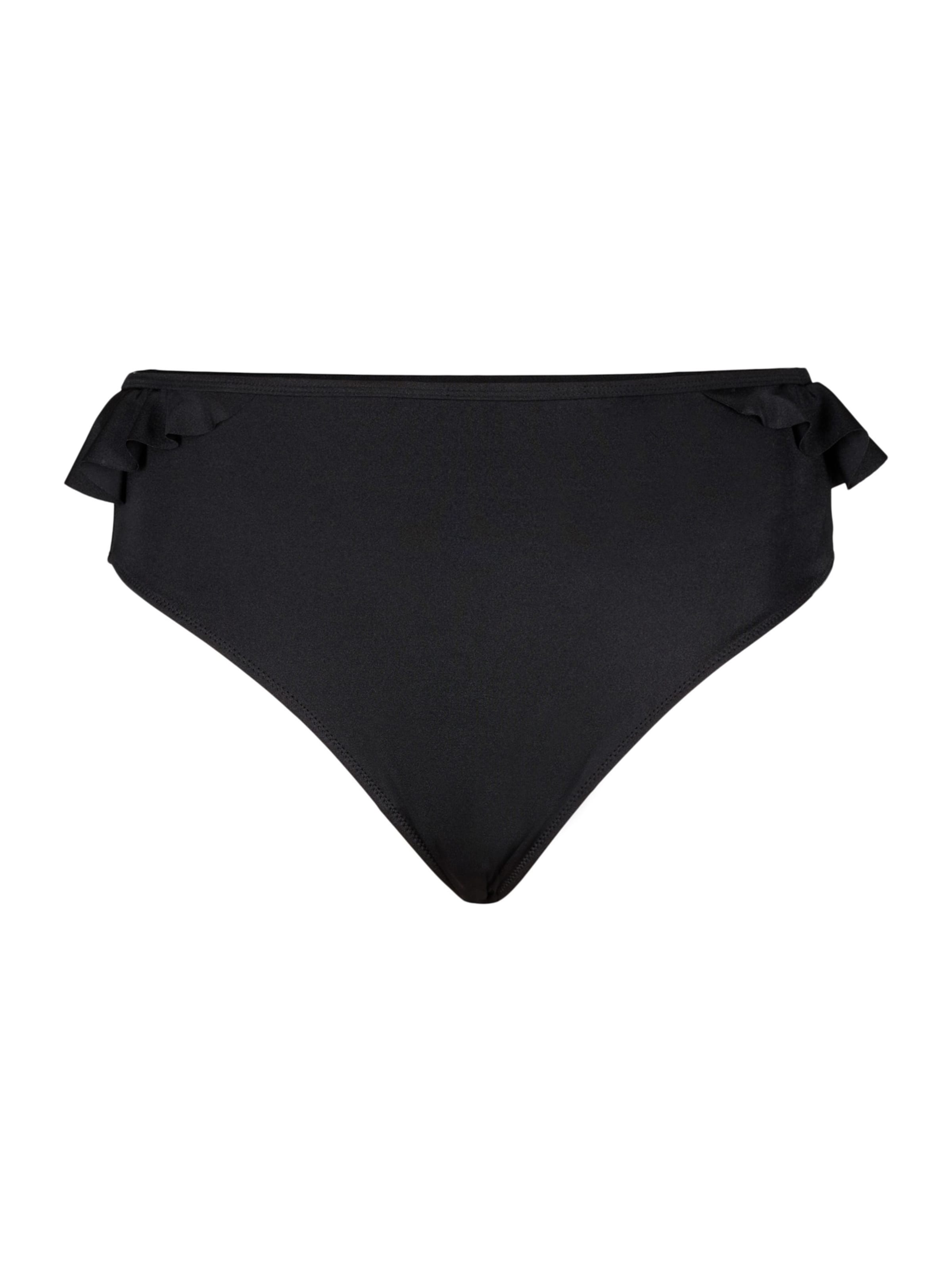 Swim by Zizzi Σλιπ μπικίνι 'SENYA' σε μαύρο: μπροστά