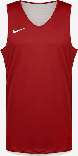 NIKE Functioneel shirt in de kleur Bourgogne / Wit, Productweergave