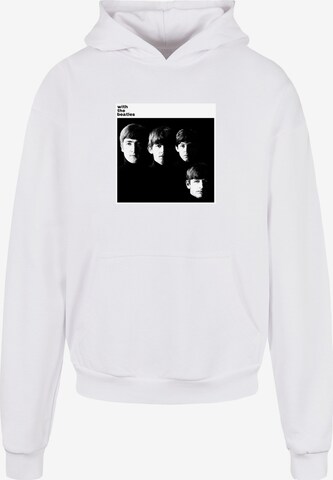 Merchcode Sweatshirt 'Beatles - With the Beatles' in Wit: voorkant