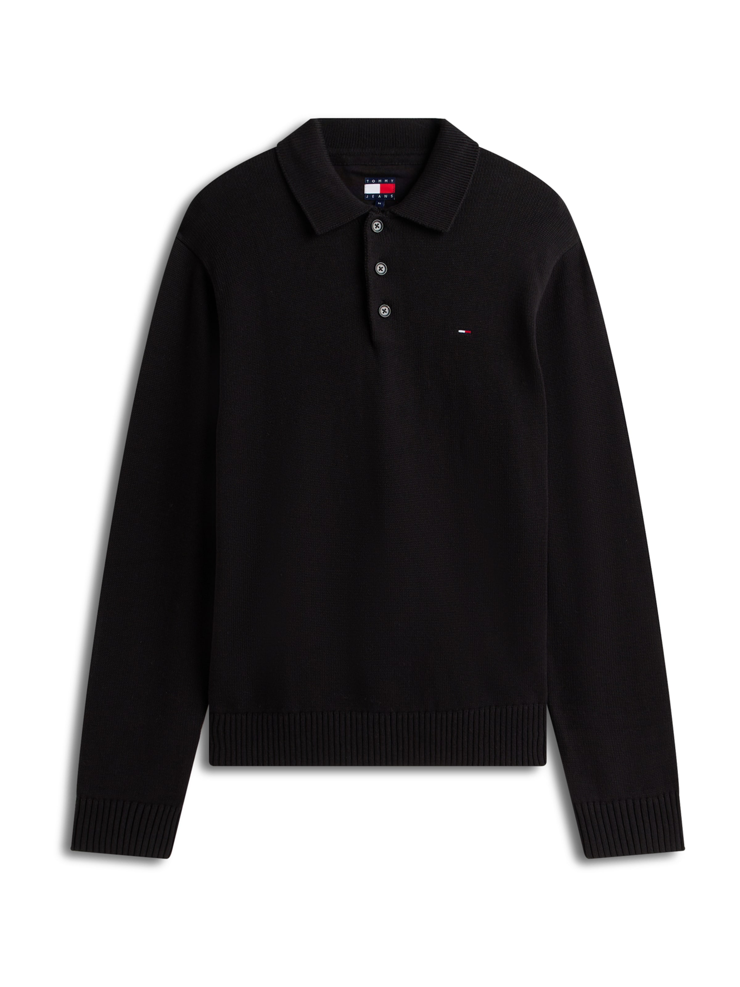 Tommy Jeans Sweater &#x27;ESSENTIAL&#x27; in Black: front
