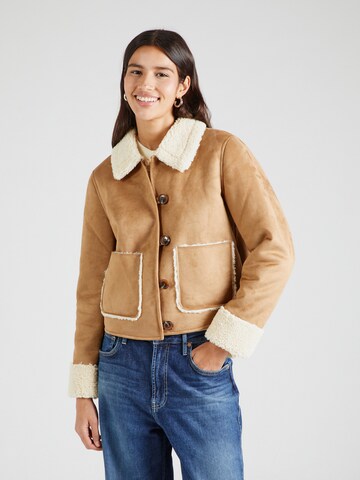 King Louie Winterjas 'Dina' in Beige: voorkant