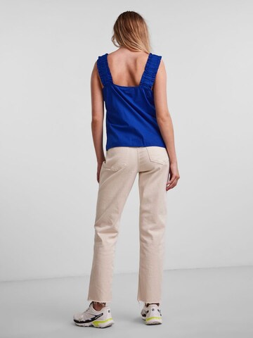 PIECES Top in Blau