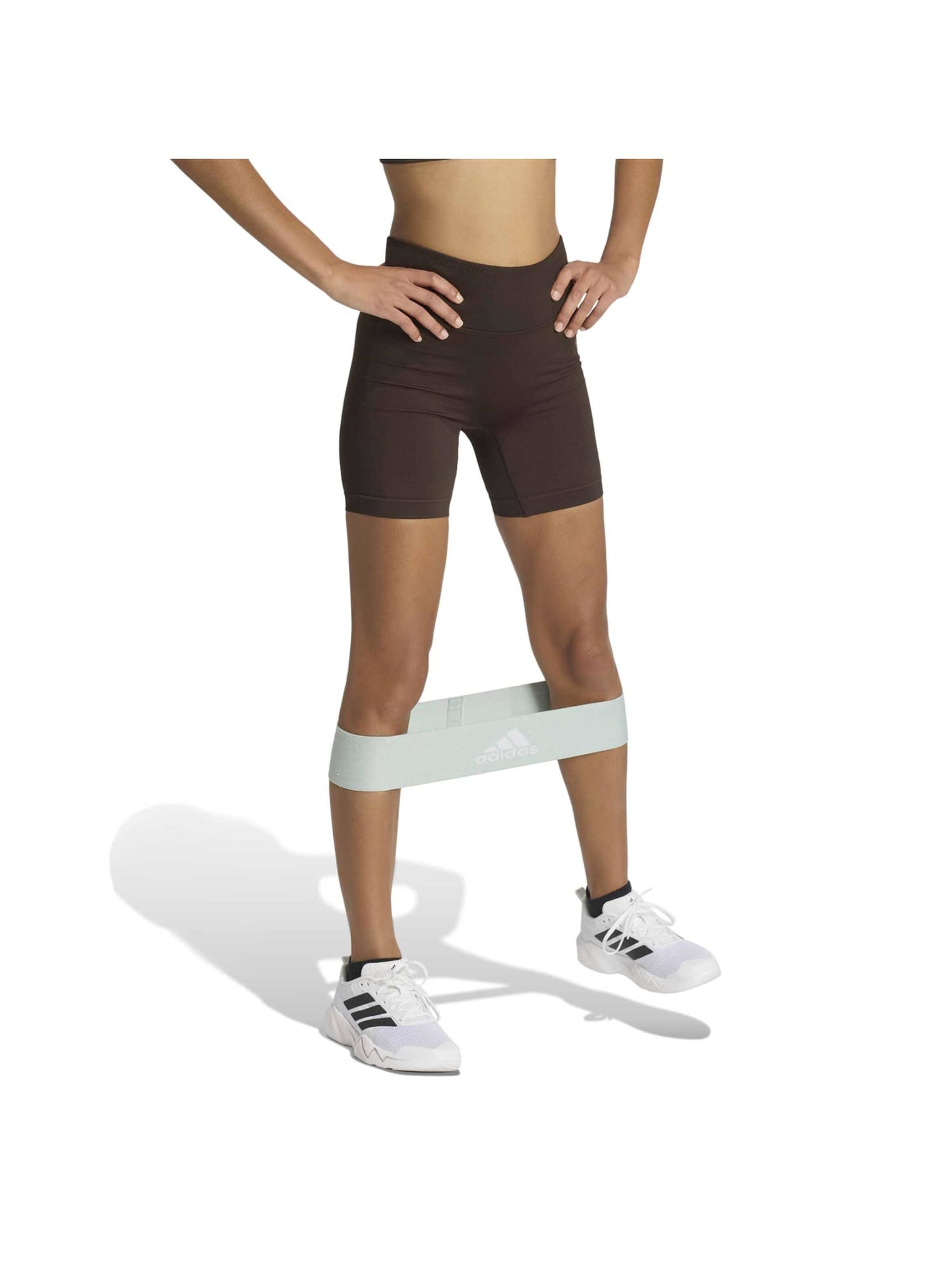 ADIDAS PERFORMANCE - Skinny Calças de desporto em castanho: frente