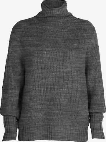 ICEBREAKER Спортен пуловер 'Seevista' в сиво: отпред