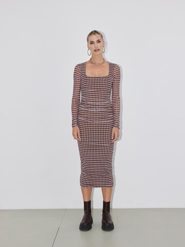 LeGer by Lena Gercke Φόρεμα 'Blanca' σε καφέ: μπροστά