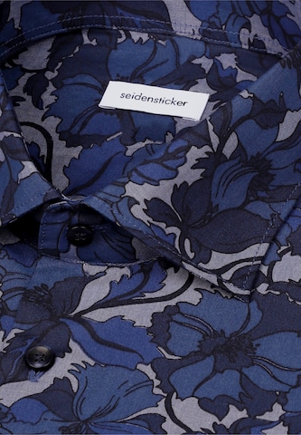 Coupe regular Chemise business 'Smart Essentials' SEIDENSTICKER en bleu