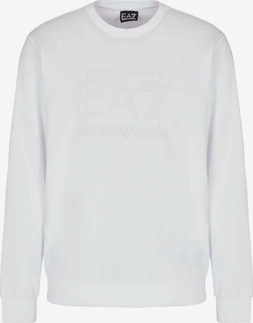 EA7 Emporio Armani Sweatshirt in Weiß: predná strana