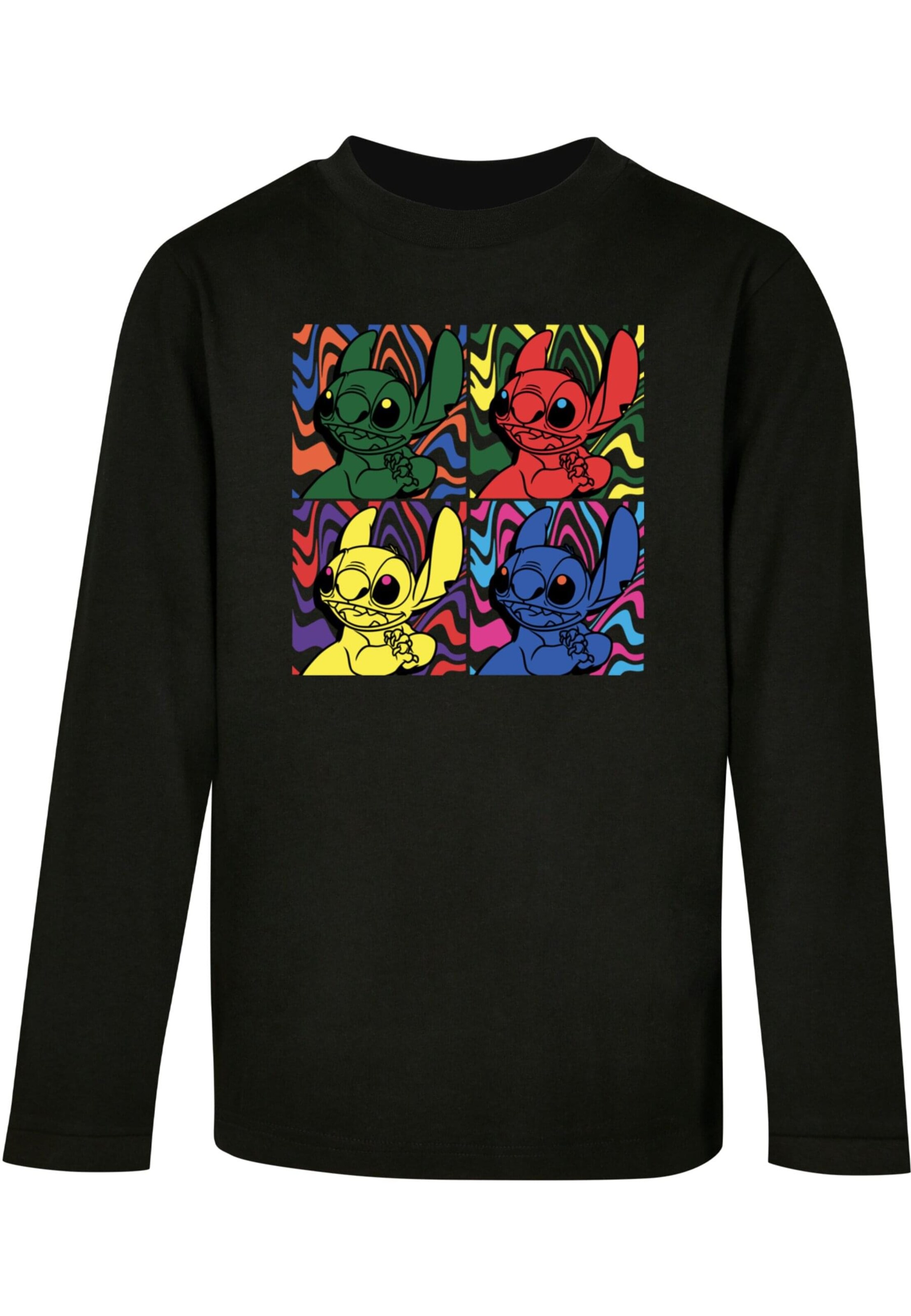 T-Shirt 'Lilo And Stitch - Pop Art' ABSOLUTE CULT en noir : devant