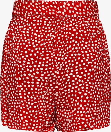 PIECES Regular Broek 'Nya' in Rood