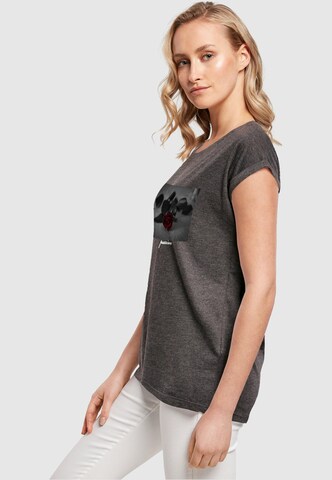 Mister Tee Shirt 'Passion Rose' in Grijs