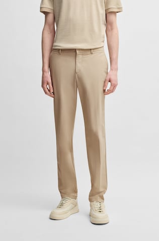 BOSS Slimfit Hose 'Genius' in Beige: Vorderseite