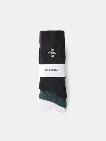Bershka Къси чорапи в зелено