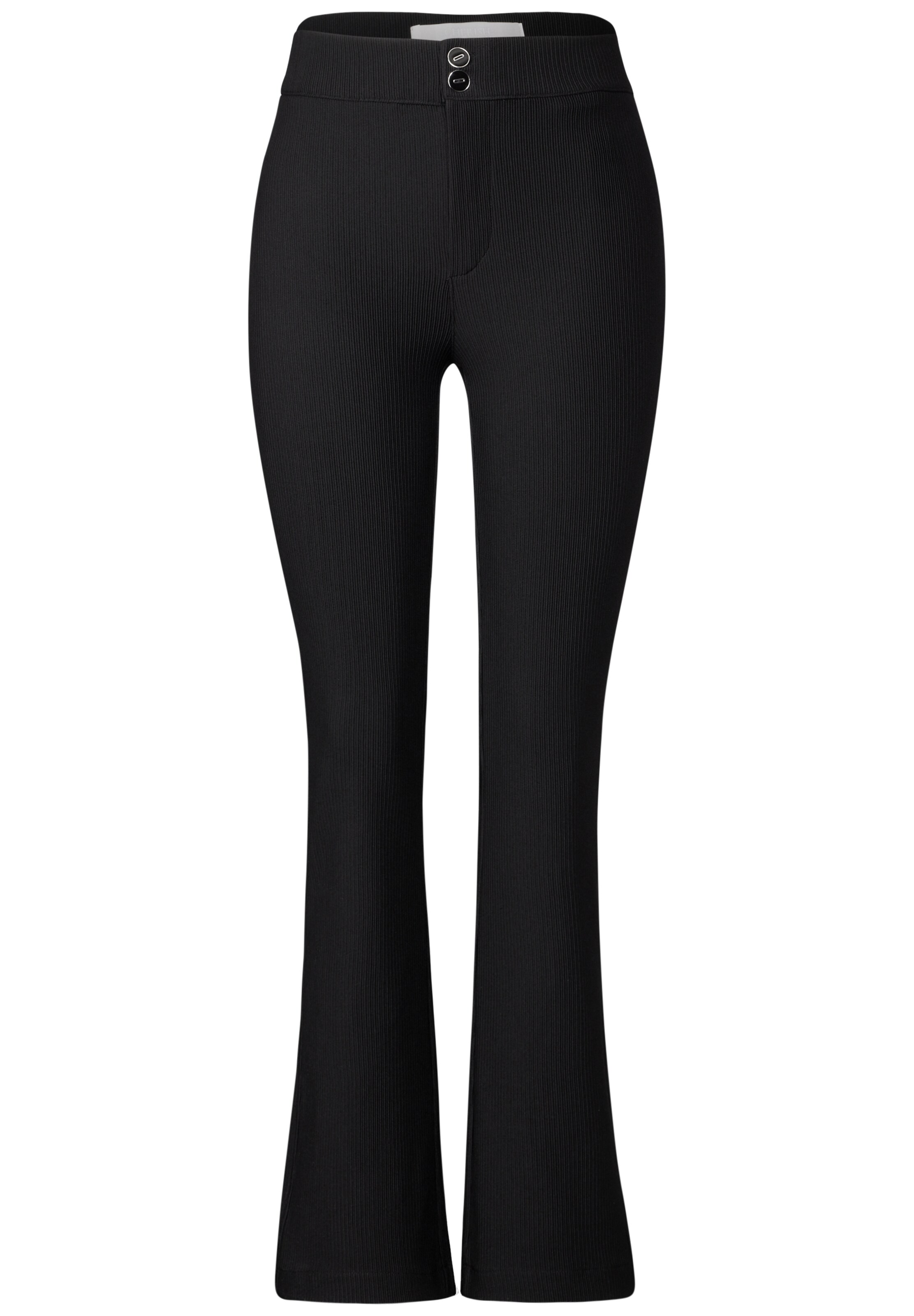 STREET ONE Boot cut Pants in Black: front