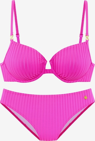 rozā LASCANA Bikini: no priekšpuses