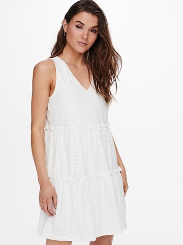 ONLY - Vestido de verano 'Lina' en blanco